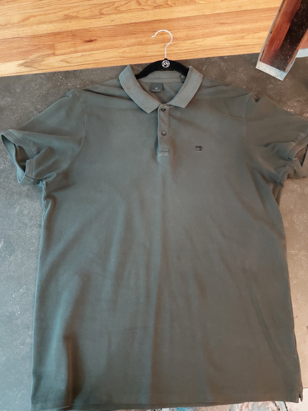 Scotch & Soda Men's Button-Down Polo - Olive